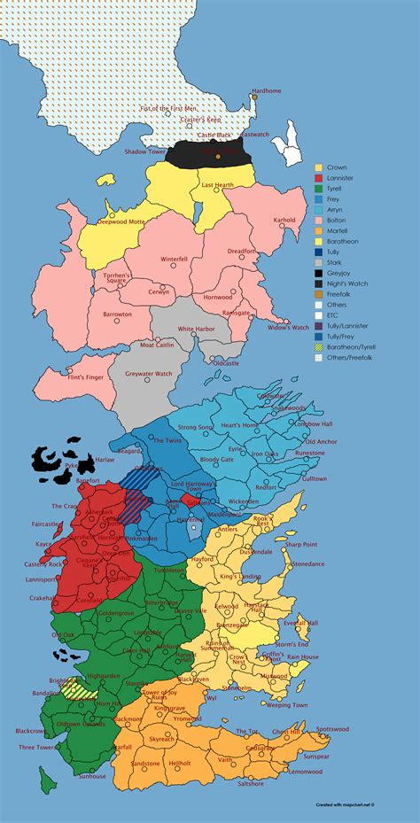 Map Of Westeros Storms End Maps Of The World