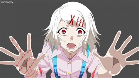 Desktop Wallpaper Red Eyes Juuzou Suzuya Tokyo Ghoul Anime Girl Hd