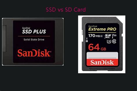 Ssd Vs Sd Card Similarities And Differences Between Them Minitool