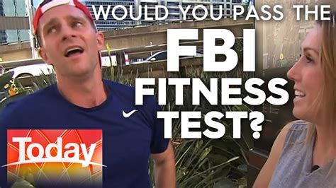 Doing The Fbi Fitness Test Today Show Australia Youtube