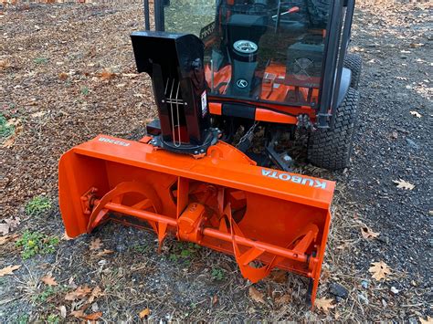 Kubota F Enclosed X Ride On Snow Blower Sweeper Tractor