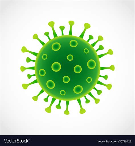 Coronavirus Covid19 19 Green Royalty Free Vector Image