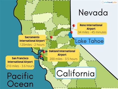 5 Closest Airports To Lake Tahoe Best Ways To Get To Lake Tahoe