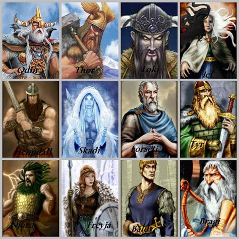 All Norse Gods By Sirgawainksel On Deviantart