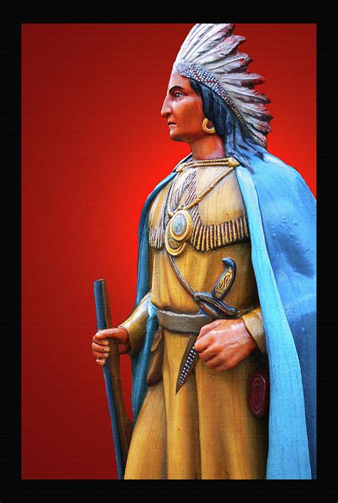 native american chieftain digital art by steve brownlee fine art america