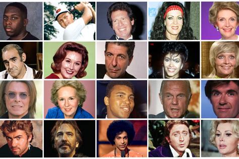 Celebrity Deaths In 2016 In Memoriam Of The Famous Figures Who Died