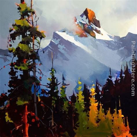 Michael Otoole Between Sky And Mountain Yoho National Park Painting