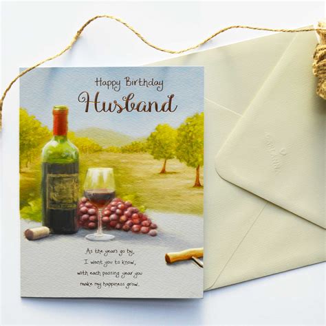 Words Of Warmth Husband Birthday Card Garlanna Greeting Cards