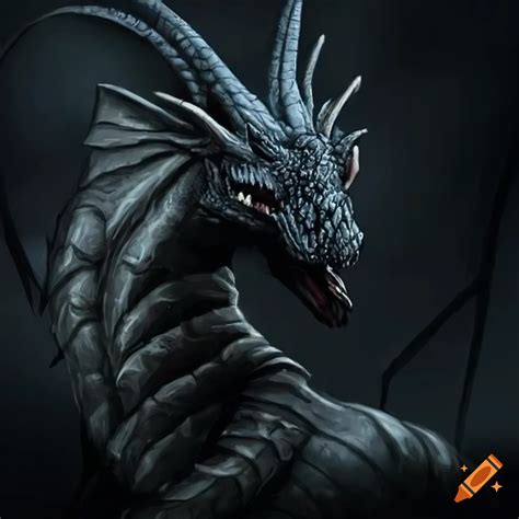 Image Of A Small Black Dragon