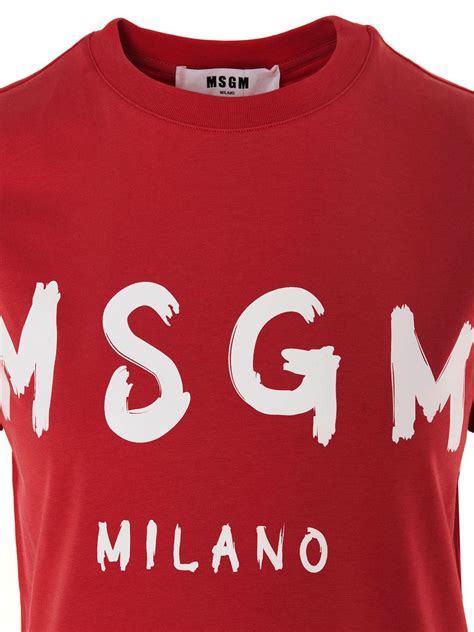t shirts m s g m brushed logo t shirt in red 2941mdm6020779818