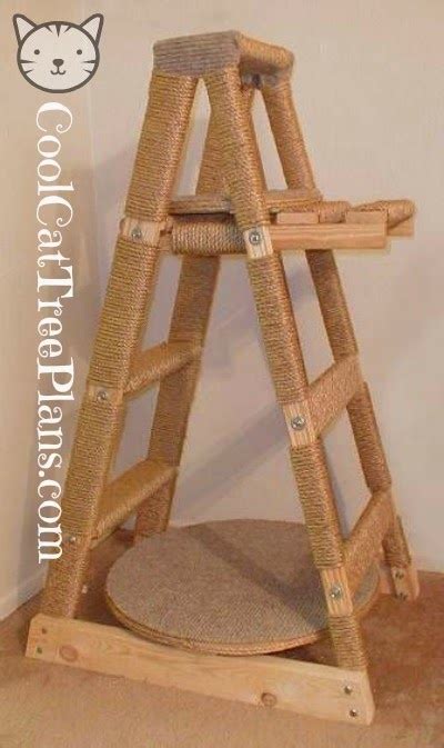 Add a few coats of paint or stain to the components, to protect them from this cat house can be easily converted to an insulated shelter, if you add insulation sheets to the walls. Free Cat Tree Plans - Cool Cat Tree Plans