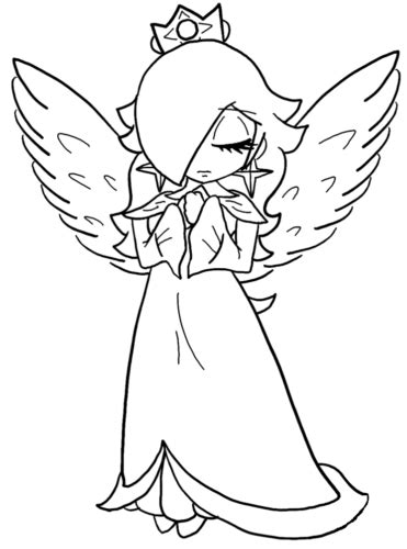 Rosalina , super mario , super mario bros. 36 Free Mario Coloring Pages Printable