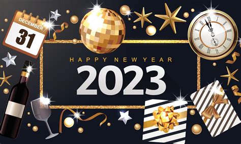 2023 Happy New Year S Eve Background Suitable For Luxury Party Invitations Layout With Luxury