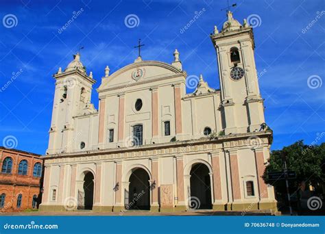 Metropolitan Cathedral Of Our Lady Of The Assumption In Asuncion Stock