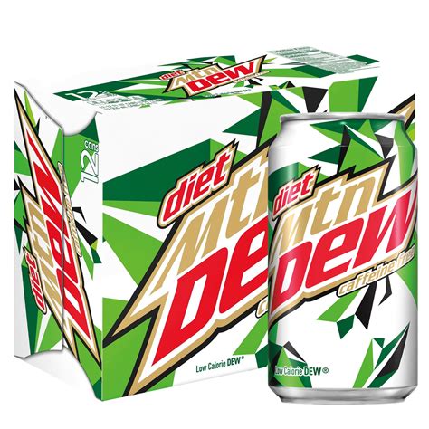 Diet Mountain Dew Caffeine Free Soda 12 12 Fl Oz Cans