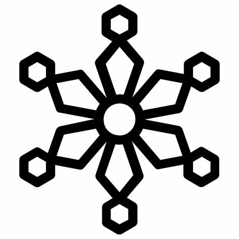 Geometric Snowflake Hexagon Snowflake Snowflake Snowflake Design