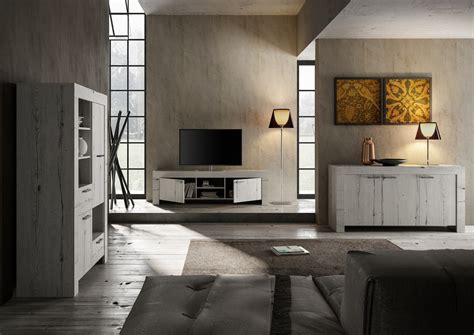 Unterschrank aus der küchenserie venezia. Design TV Schrank in Weiß Eiche Grace 2-türig - Kaufen bei Möbel-Lux
