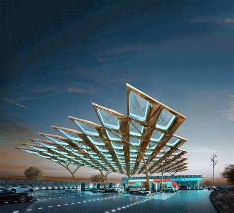 Aedas Unveils Solar Powered Enoc Service Station For Expo 2020 Dubai