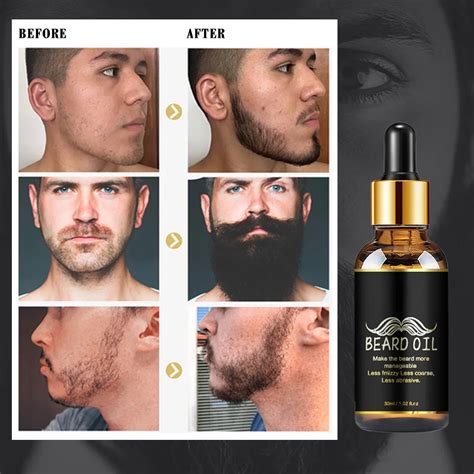 Growth Beard Oil Grow Beard Thicker More Full Thicken Hair Beard Oil For Men Beard Grooming