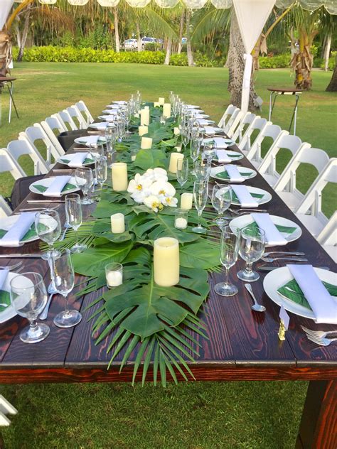 Hawaiian Party Decorations Wedding Table Decorations Tropical Wedding