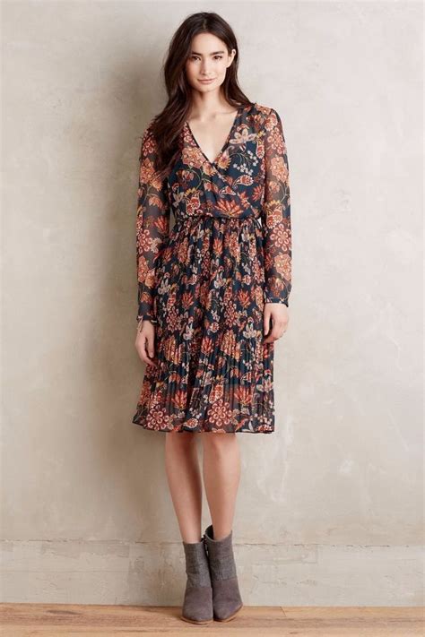 Anthropologie Apulia Pleated Dress By Maeve 168 Floral Paisley Large