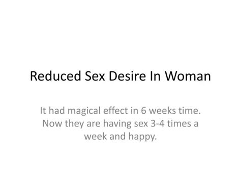 Ppt Reduced Sex Desire In Woman Powerpoint Presentation Free