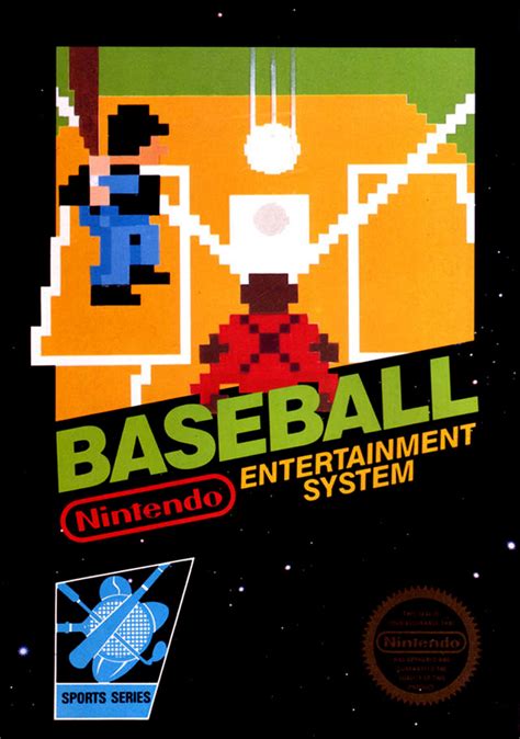 Baseball Nes Boxbox My Games Reproduction Game Boxes