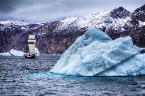 Destination East Greenland Sailing At The Føn Røde Fjord Which Is