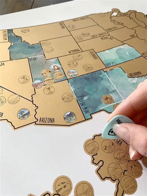 National Parks Scratch Off Map Waypoint Wanders