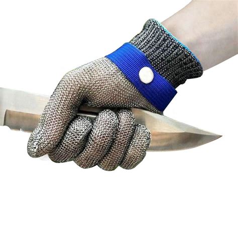 6 Sizes Stainless Steel Anti Cut Gloves Food Processing Glass Cutting