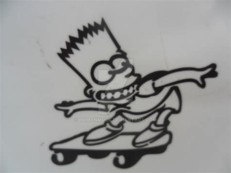 Bart Skateboarding By Humanmuck On Deviantart