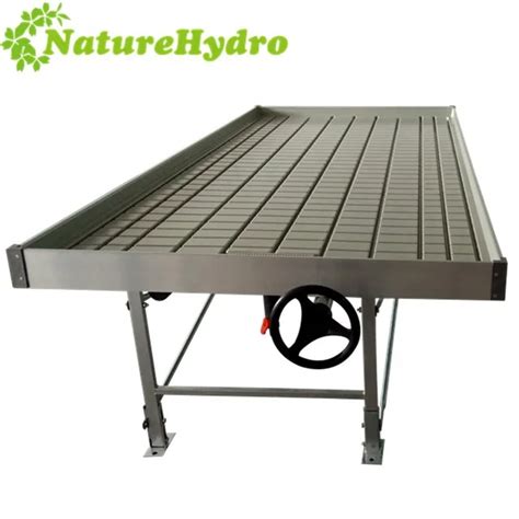 Nursery Growing Tables 4x8 Grow Trays Flood Drain Rolling Bench Ebb And