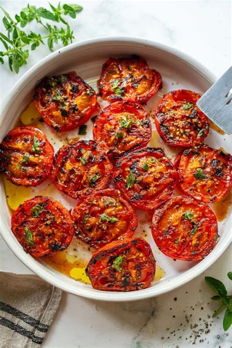 Grilled Tomatoes Feasting At Home