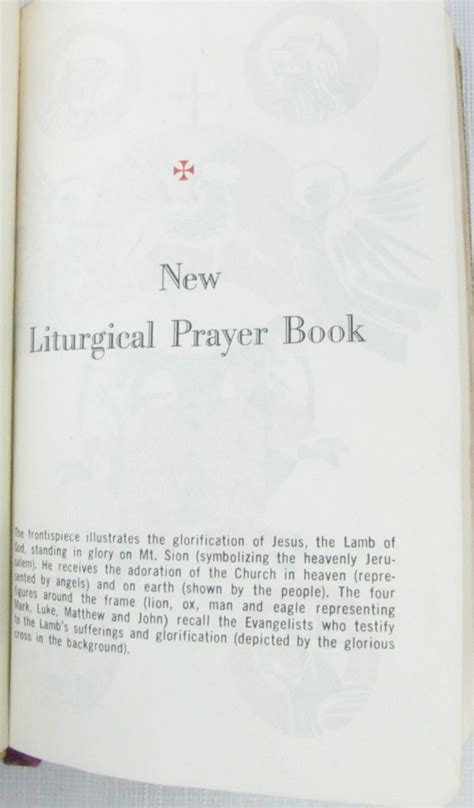 New Liturgical Prayer Book By Rev Lawrence Lovasik Hardcover 1967