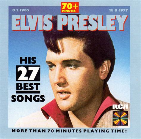 Elvis Presley His 27 Best Songs Cd Germany 1987 Het Plaathuis