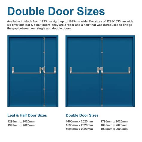 The differences between curtain panel doors and standard doors can be summarised as follows: Double Fire Exit Door with Panic Bar | Latham's Steel Doors