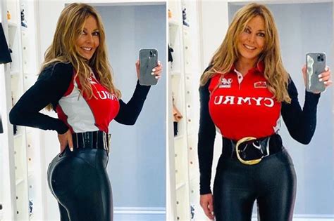 Carol Vorderman 60 Shows Off Her Famous Bum In Sexy Skintight Leather Trousers The Irish Sun