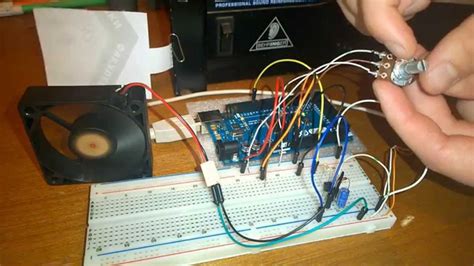 Arduino Pwm Dc Motor Fan Speed Control Youtube