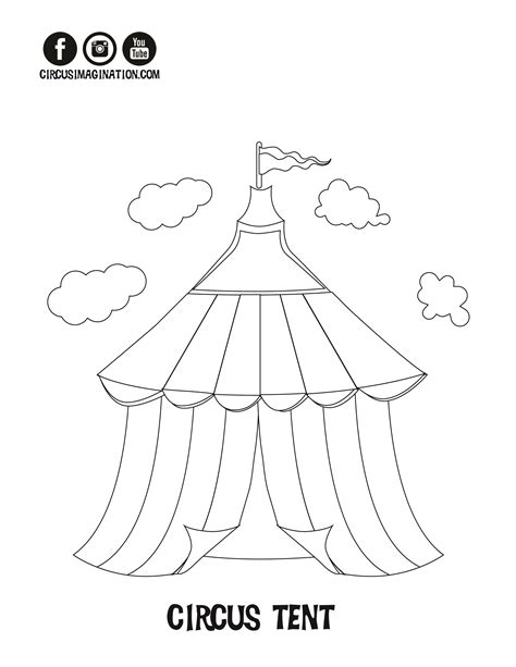 Circus Tent Coloring Book Coloring Pages