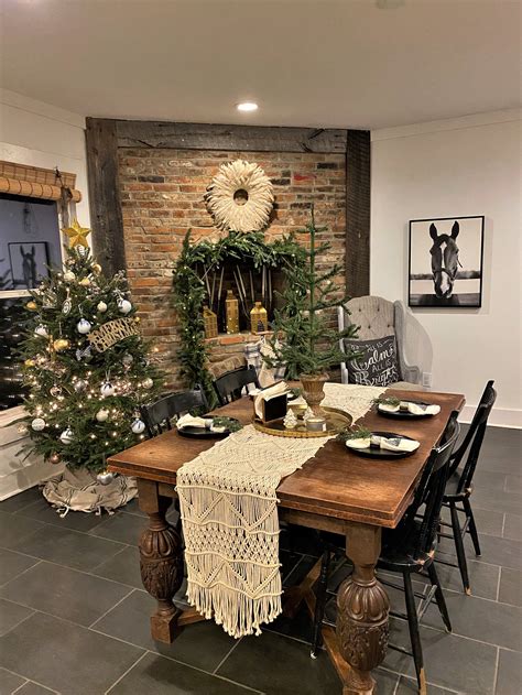 Holiday Home Tour 2019 Modern Farmhouse Christmas Kitchen With Images