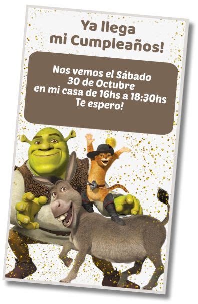10 Mejores Invitaciones Shrek Whatsapp Digital