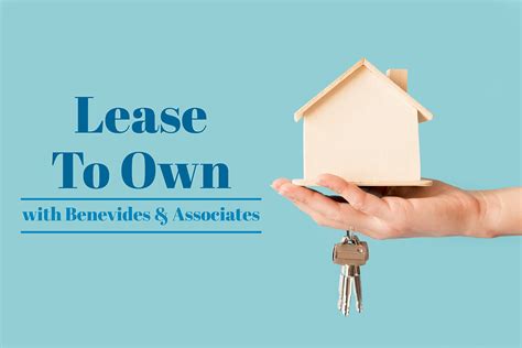 Lease To Own Program Benevides And Associates