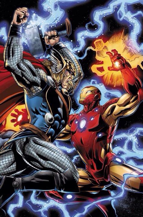 Otra Gran Pelea Thor Vs Ironman Iron Man Avengers Thor Thor Comic