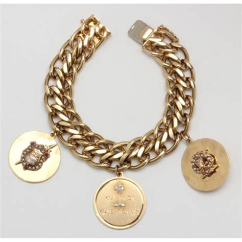 Heavy 14kt Gold Charm Bracelet Lot 835 The Fall Catalogue Auctionsep