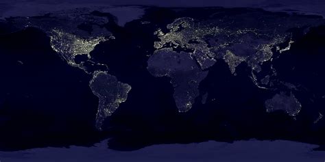 Earths City Lights 1994 Image Of The Day