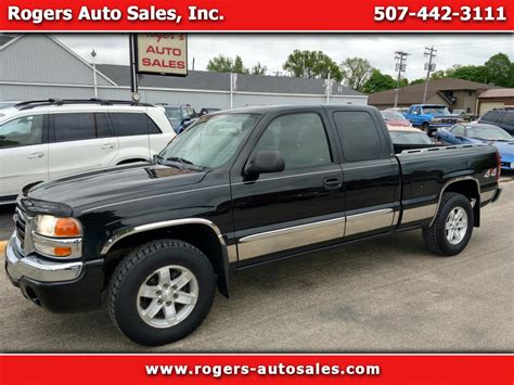 Used 2004 Gmc Sierra 1500 Sle1 Ext Cab 4wd For Sale In Edgerton Mn