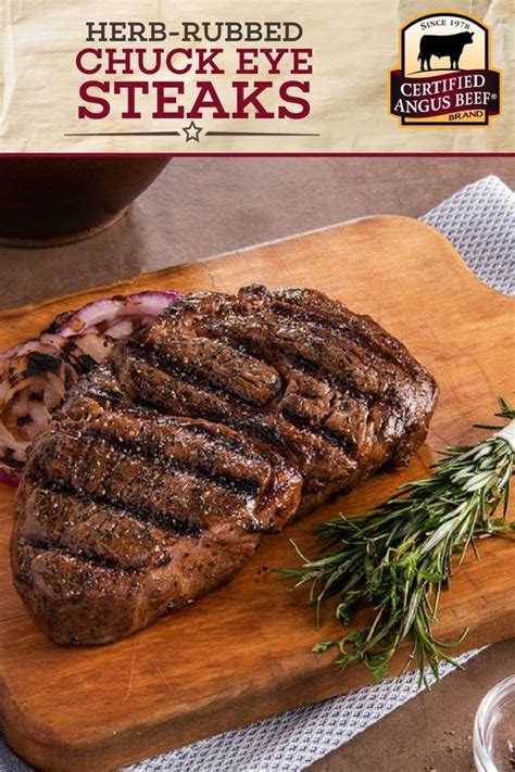 Remaining marinade and serve with. Certified Angus Beef ®️️️ brand chuck eye steaks are juicy ...