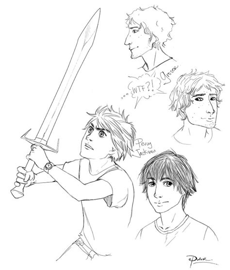 Percy Jackson First Sketches By Palnk On Deviantart