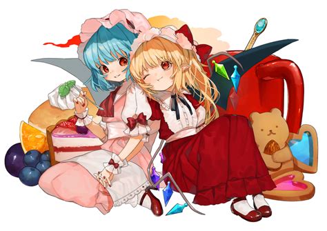 Remilia Scarlet And Flandre Scarlet Touhou Drawn By Gotounekocat