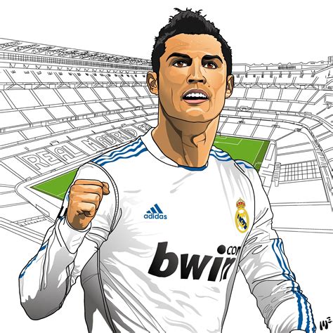 Dibujos Del Real Madrid Para Colorear Pin On Cristiano Ronaldo